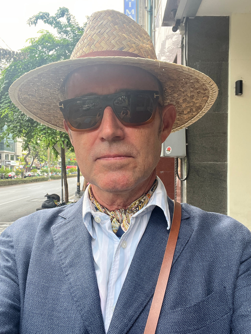 Straw Sun Hat w Bag
