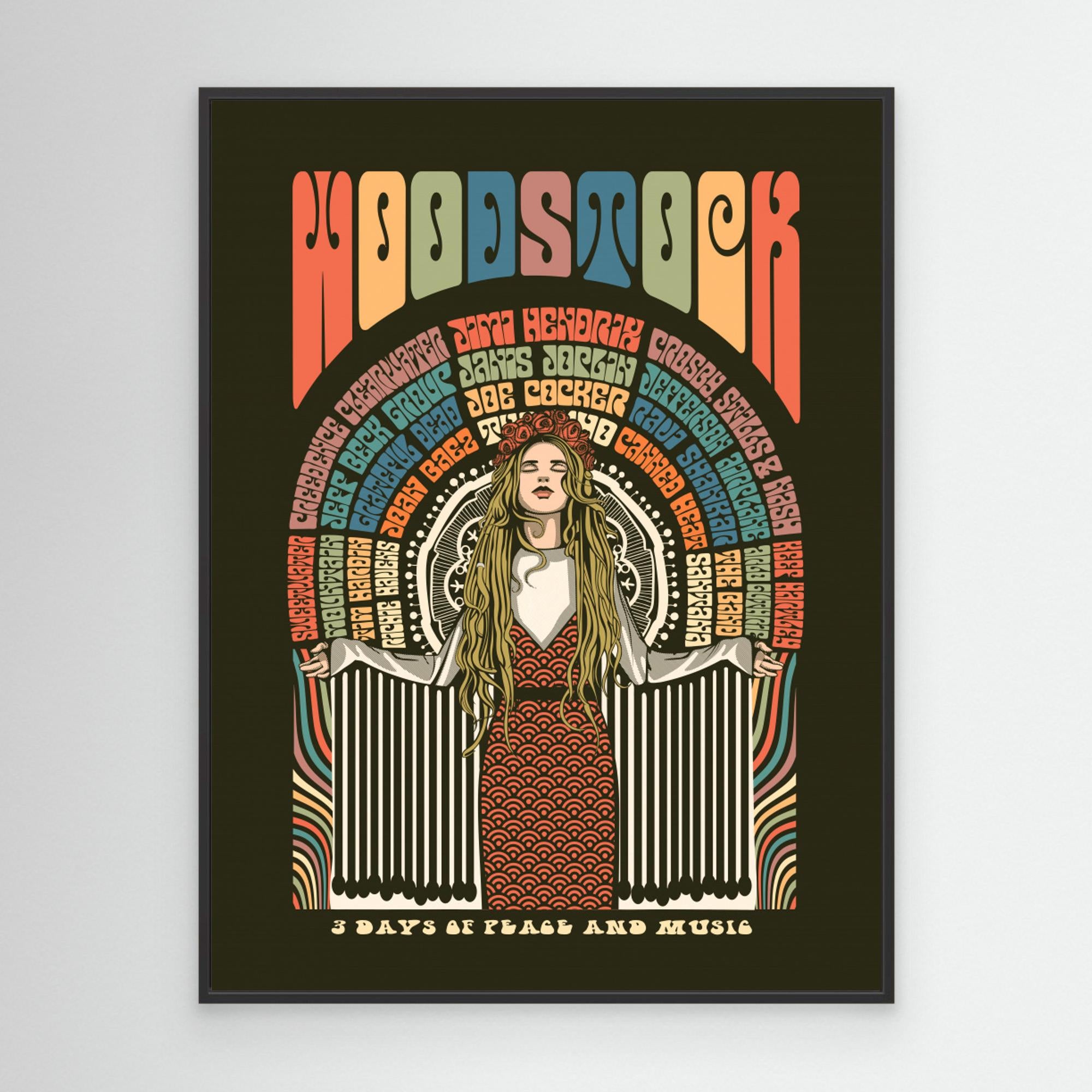 Woodstock Festival Poster by Retrodrome