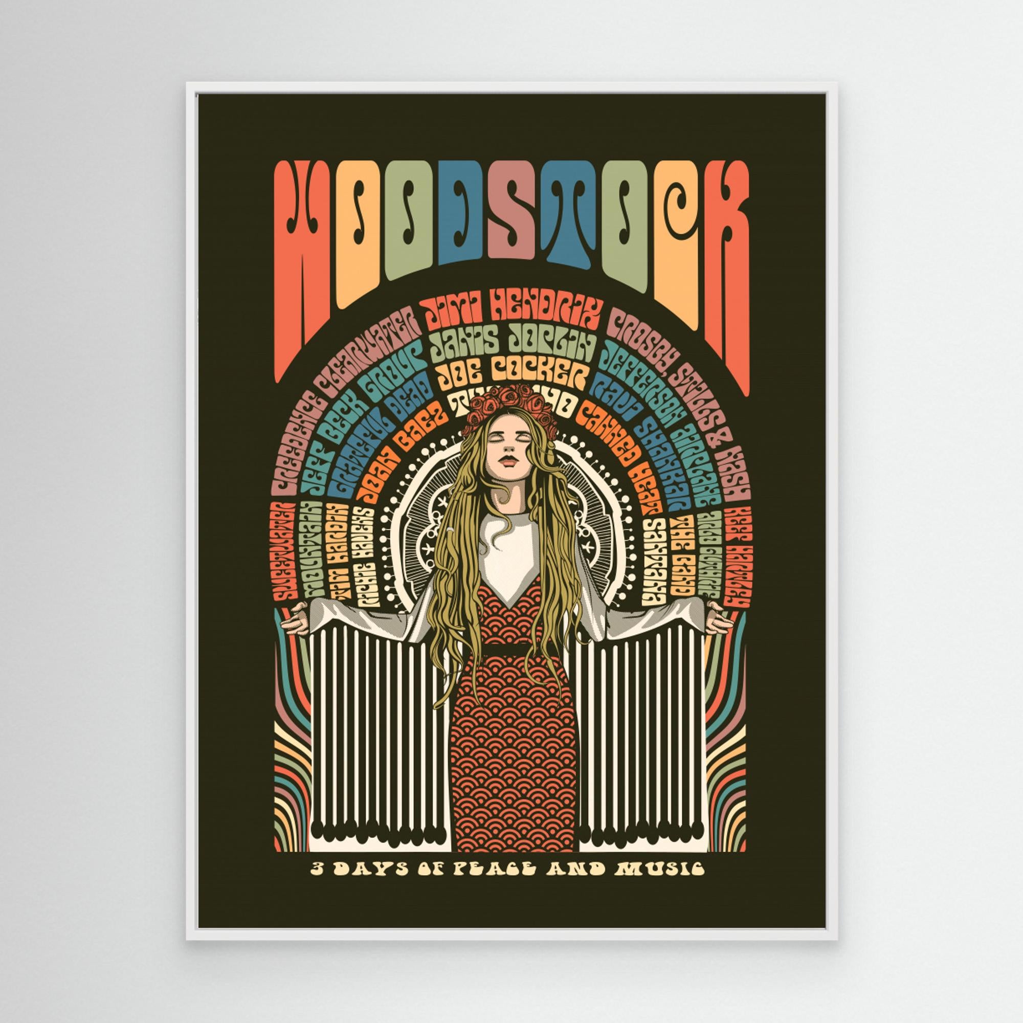 Woodstock Festival Poster by Retrodrome